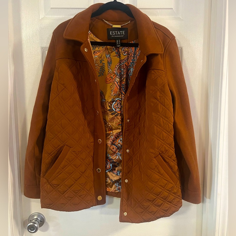 Isaac Mizrahi Live! Estate Mixed Media Quilted Jacket w/ Lining